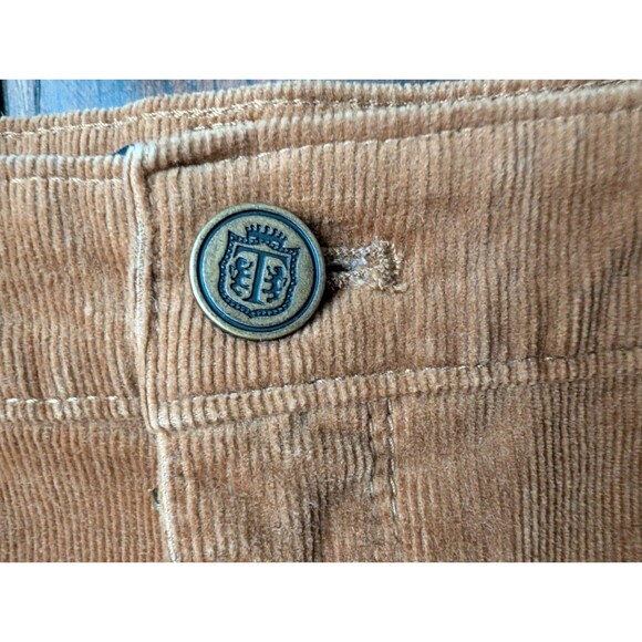 Talbots Corduroy Jeggings Camel Brown Skinny Pant Neutral Trousers Dark Academia - Picture 5 of 11